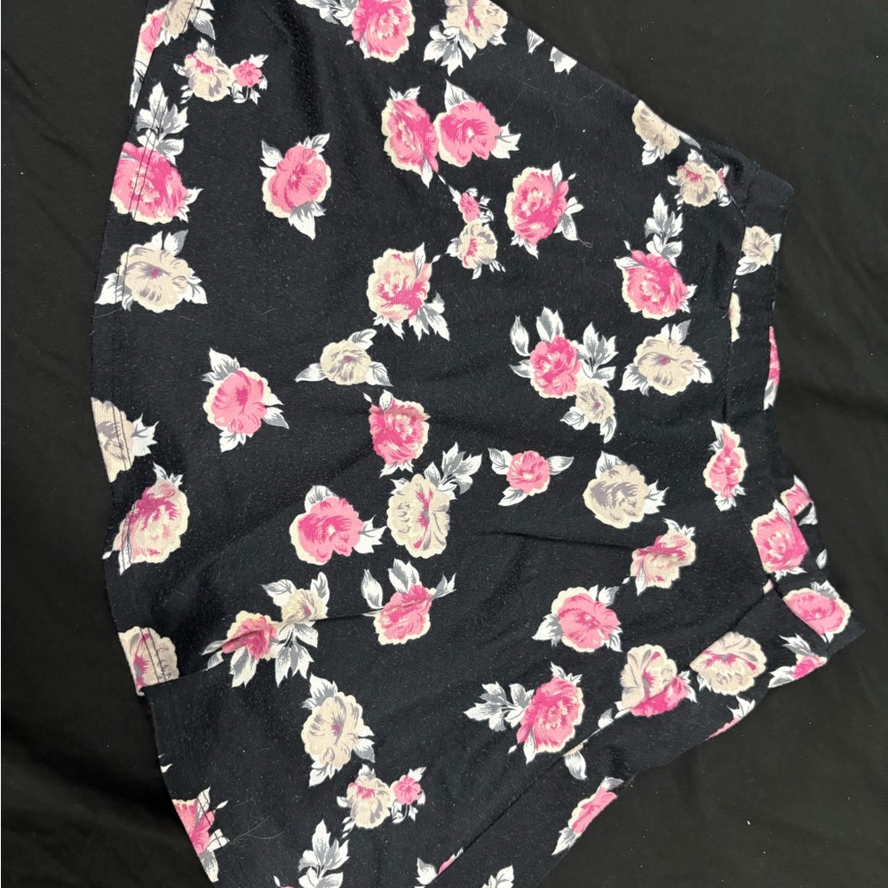 Wet Seal Pink and White Mini Skater Skirt